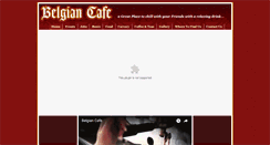 Desktop Screenshot of belgiancafe.co.uk